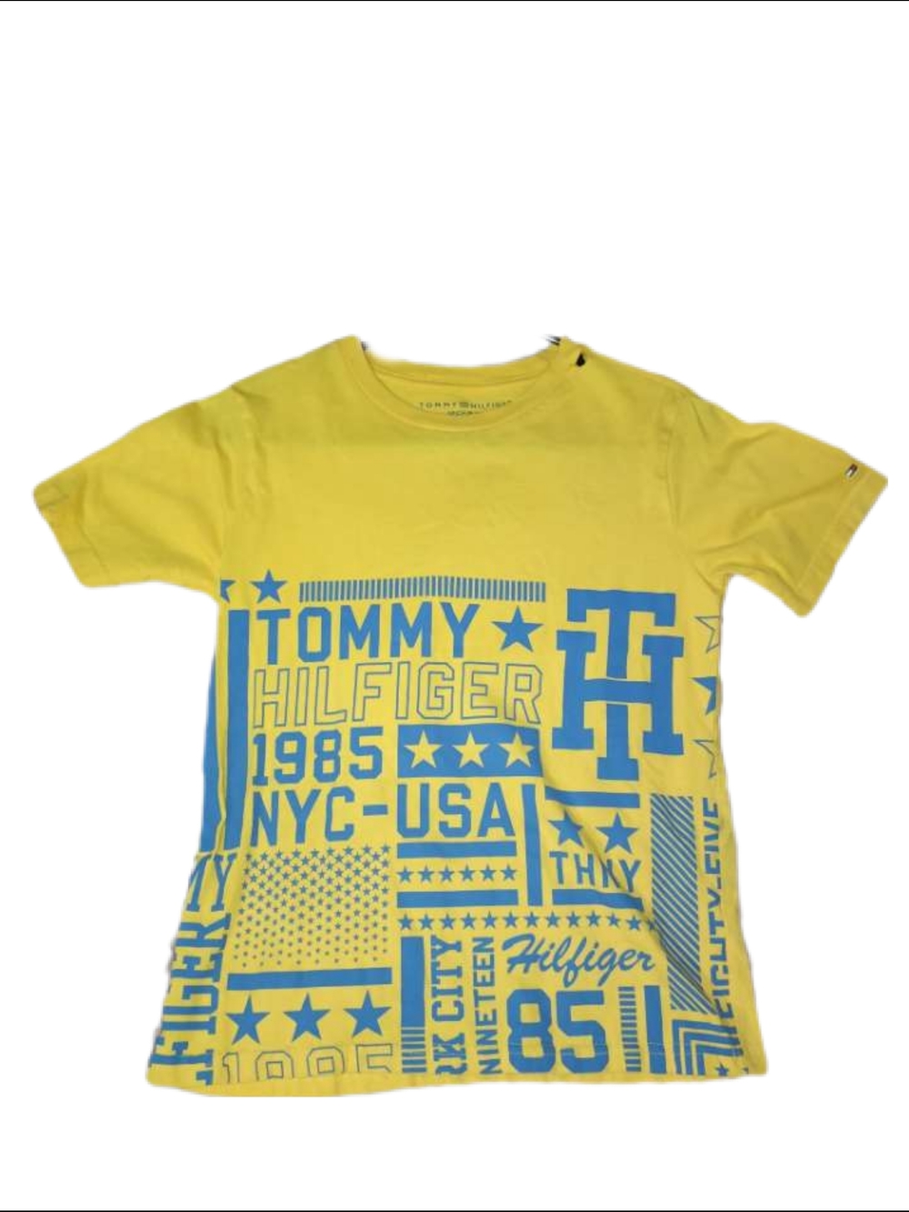 Tommy Hilfiger Kids' Yellow Graphic Logo T‑Shirt